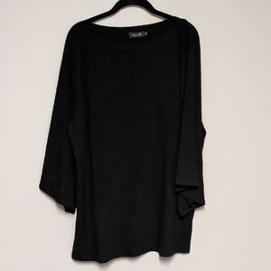 Amaryllis Black Long Sleeve Women's Top